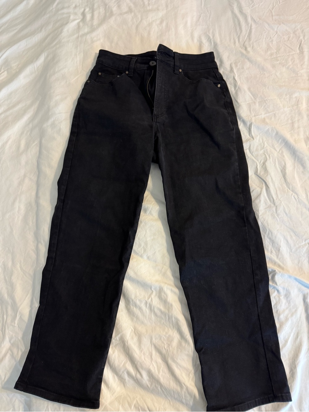Universal Standard Black Straight-Leg Chinos